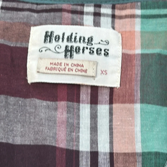 Anthropologie holding horses, green velvet, long sleeve dress size extra small - Picture 4 of 10